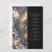 SEE BACK All-In-One Exotic Posh Wedding Invitation Einladung (Rückseite)