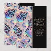 SEE BACK All-In-One Exotic Posh Wedding Invitation Einladung (Vorne/Hinten)