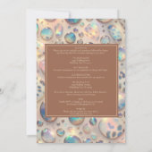 SEE BACK All-In-One Exotic Posh Wedding Invitation Einladung (Rückseite)