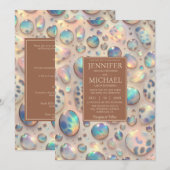 SEE BACK All-In-One Exotic Posh Wedding Invitation Einladung (Vorne/Hinten)