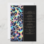 SEE BACK All-In-One Exotic Posh Wedding Invitation Einladung (Rückseite)