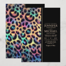 SEE BACK All-In-One Exotic Posh Wedding Invitation Einladung