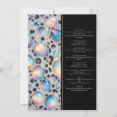 SEE BACK All-In-One Exotic Posh Wedding Invitation Einladung (Rückseite)