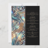 SEE BACK All-In-One Exotic Posh Wedding Invitation Einladung (Rückseite)