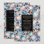 SEE BACK All-In-One Exotic Posh Wedding Invitation Einladung (Vorne/Hinten)