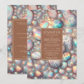 SEE BACK All-In-One Exotic Posh Wedding Invitation Einladung (Vorne/Hinten)