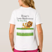 SEE BACK - Landscaping - Shirt für den Rasendienst (Rückseite)