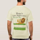 SEE BACK - Landscaping - Shirt für den Rasendienst (Rückseite)