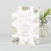 See bald Baby Dusche Einladung (Stehend Vorderseite)