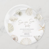 See bald Baby Dusche Einladung (Vorne/Hinten)