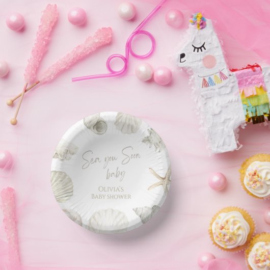 See bald Baby Dusche Pappteller (Party)