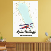 See Baldegg Schweiz Landkarte Leinwanddruck (Insitu (Wohnzimmer))