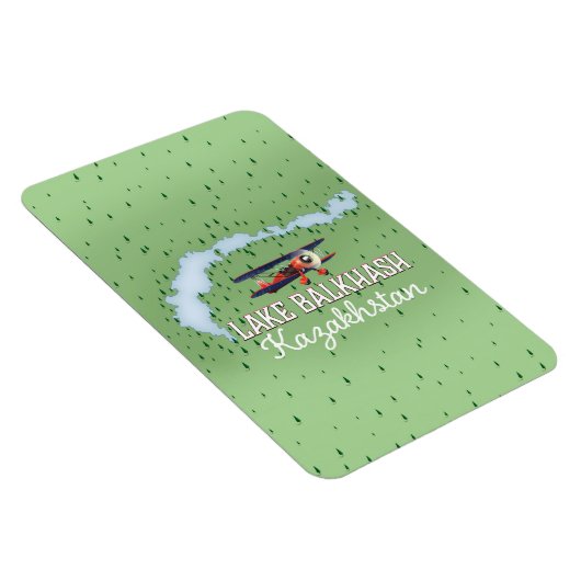 See Balkhash Kasachstan Schifffahrtskarte Magnet (Rechte Seite)