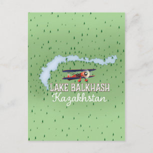 See Balkhash Kasachstan Schifffahrtskarte Postkarte
