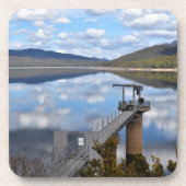 See Bellfield Wolken auf Stillwasser Getränkeuntersetzer (Vorderseite)