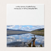 See Bellfield Wolken auf Stillwasser-Grußkarte (Außenseite Aufgefaltet)