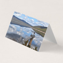 See Bellfield Wolken auf Stillwasser-Grußkarte