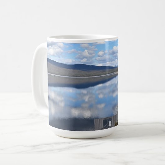 See Bellfield Wolken auf Stillwasser Kaffeetasse (Vorderseite Links)