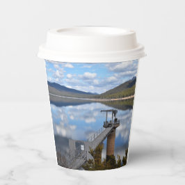 See Bellfield Wolken auf Stillwasser Pappbecher