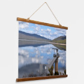 See Bellfield Wolken auf Stillwasser Wandteppich Mit Holzrahmen (Gewinkelt)