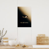 "See Beyond" - Minimalistische Augen Mauer Kunst Poster (Küche)