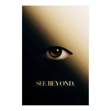 "See Beyond" - Minimalistische Augen Mauer Kunst