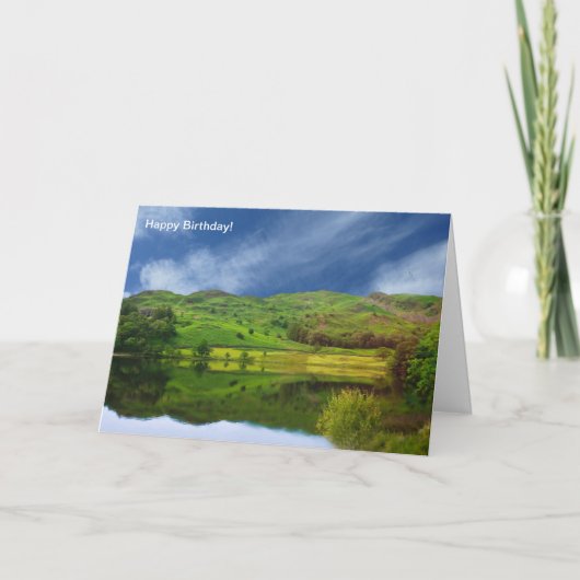 See-Bezirksbild für Geburtstagsgrußkarte Karte (Vorderseite)