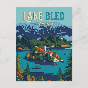 See Bled (Insel Bled) Slowenien Postkarte