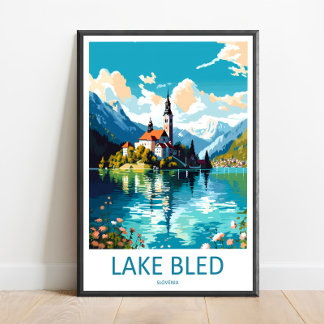 See Bled Reise Druck See Bled Heim Dekor Slowenien Poster
