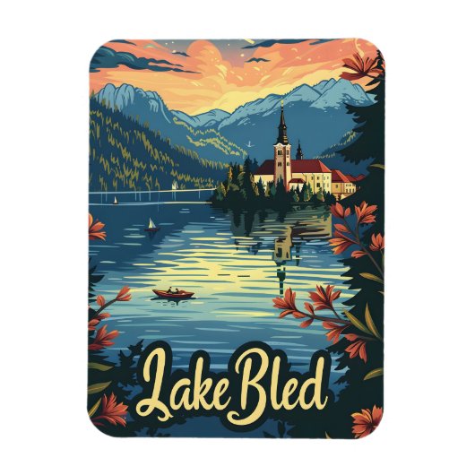 See Bled Slowenien Magnet (Vertikal)