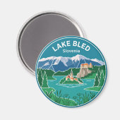 See Bled Slowenien Magnet (Vorderseite/Rückseite)