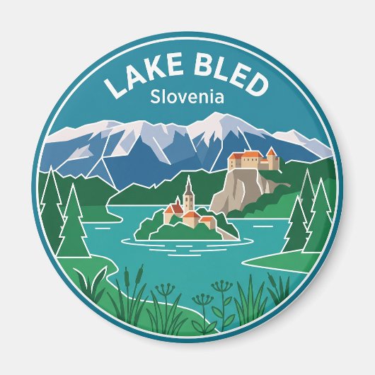 See Bled Slowenien Magnet (Vorne)