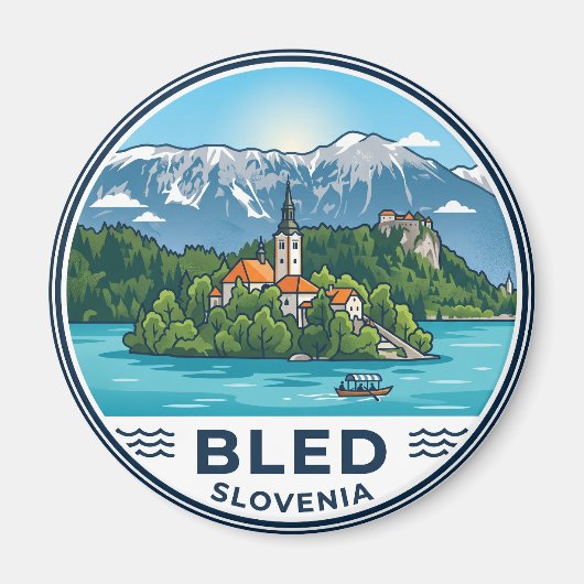See Bled Slowenien Magnet (Vorne)