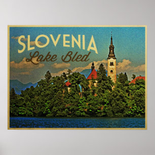 See Bled Slowenien Poster