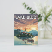 See Bled Slowenien Postkarte (Stehend Vorderseite)