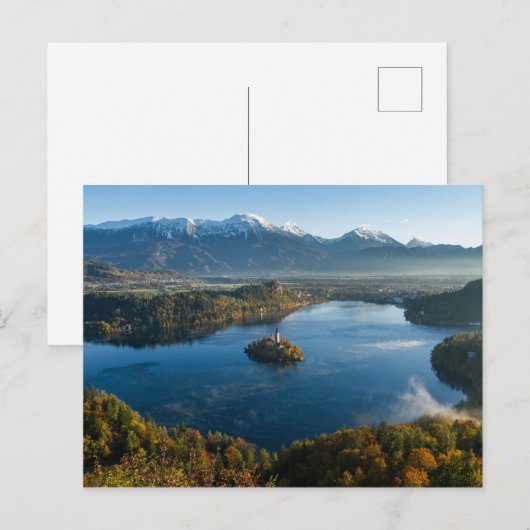 SEE BLED, SLOWENIEN POSTKARTE (Vorne/Hinten)