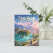 See Bled Slowenien Postkarte (Stehend Vorderseite)