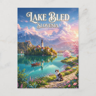 See Bled Slowenien Postkarte