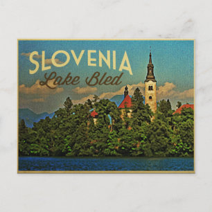 See Bled Slowenien Postkarte