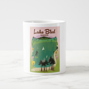 See Bled Vintage-Reiseplakat Slowenien Jumbo-Tasse