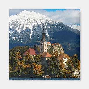See blutete Landschaft im Herbst Magnet