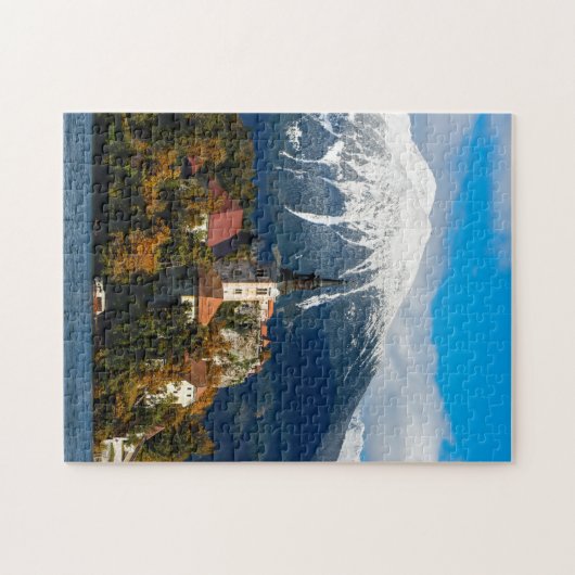 See blutete Landschaft im Herbst Puzzle (Horizontal)