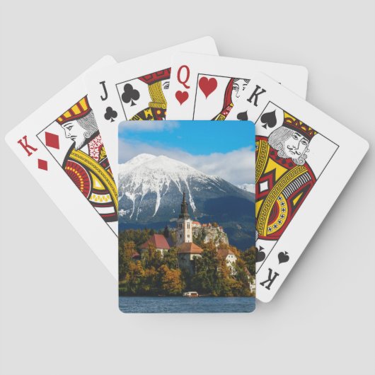 See blutete Landschaft im Herbst Spielkarten (Rückseite)