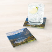 See Bohinj in Slowenien im Herbst Glasuntersetzer (Schrägansicht)