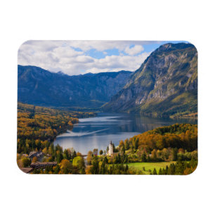See Bohinj in Slowenien im Herbst Magnet