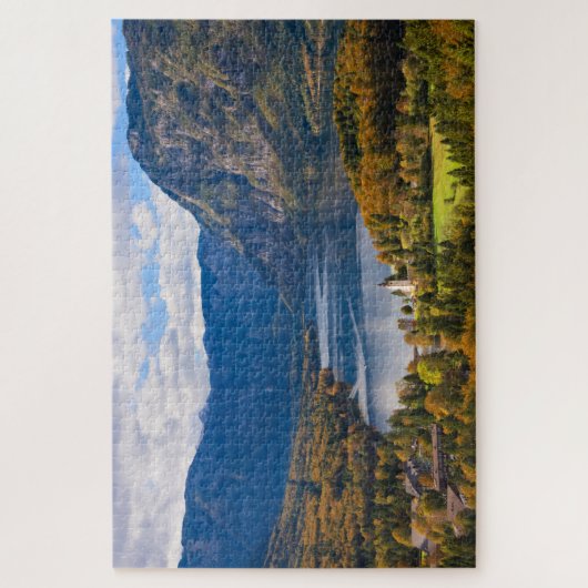 See Bohinj in Slowenien im Herbst Puzzle (Vertikal)