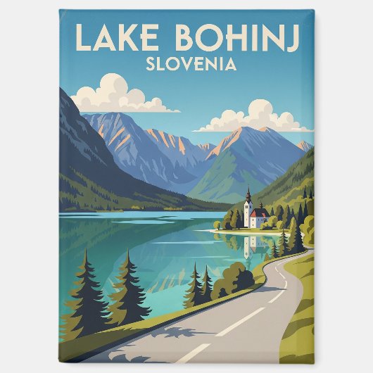 See Bohinj Slowenien Magnet (Vorderseite)