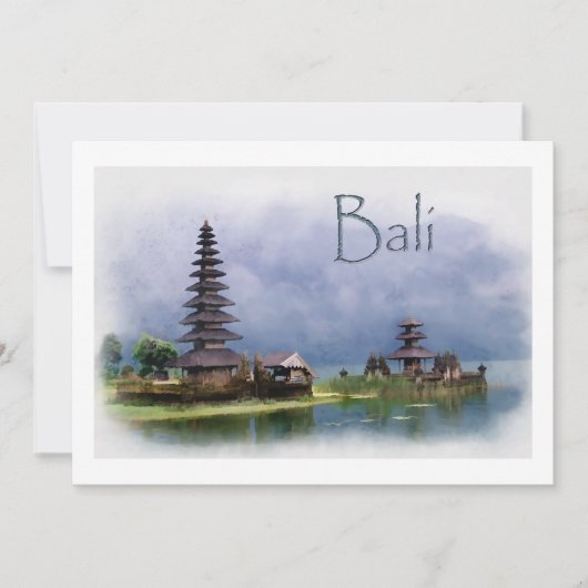 See Bratanan Bali Indonesien Einladung (Vorderseite)
