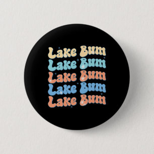 See Bum Retro Groovy Seelenleben Sommer Stimmung Button