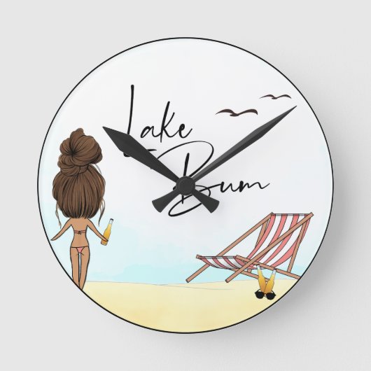 See Bum Runde Wanduhr (Vorderseite)